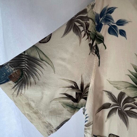 Croft & Barrow Short Sleeve Button Front Men's Shirt Tropical Drinking Size XL - Picture 4 of 9